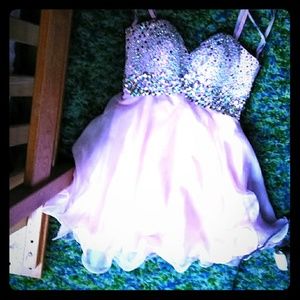 beautiful *gems glitter* rhienstones pinkdress 4